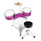 Ashthorpe 3-Piece Complete Kids Drum Set - Beginner Kit with 14" Bass, Adjustable Throne, Cymbal, Pedal & Drumsticks